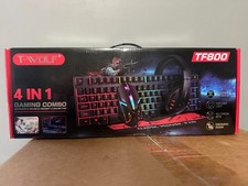 T-wolf TF800 NEW Gaming Combo 4n1. Keyboard,mouse,headset and mouse pad LED picture