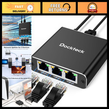 Ethernet Splitter 1 to 3, 1000Mbps High-Speed Network Cable Hub, Internet Adapte picture