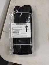 Joto Flexible Cable Sleeve Wrap Cover, Black - (Pack of 4) picture