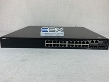 Dell N3024 24 Port Gigabit Ethernet, 2x 10G SFP+ Network Switch 2x PSU picture