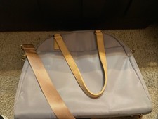 Epic eBags Gray Messenger Zip Close Pockets Laptop School Office Bag Travel picture