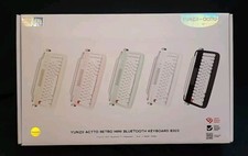 YUNZII ACTTO B303 Wireless Retro Typewriter 5.0 Bluetooth Keyboard Pink picture