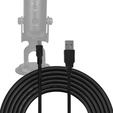 Geekria Microphone Cables for Blue Yeti, Yeti Pro, Snowball iCE, (10 ft) picture