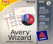 LIKENEW Avery Wizard CD 5344 for Microsoft Office Windows Vista XP 2000 ME 98 picture