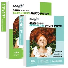 Lot Koala Double Sided Semi-gloss Photo Paper 32lb 8.5x11 Inkjet Laser picture
