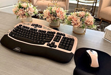 Logitech MK550 Comfort Wave K350 Pink Wireless Keyboard M510 Combo Ergonomic USB picture