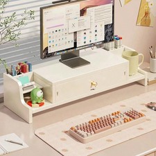 NEW Multifunctional Monitor Stand With Drawer, Desktop Storage Organizer Laptop picture