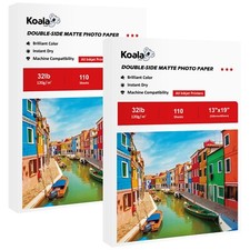 220 Sheets Koala Double Sided Matte Photo Printer Paper 13x19 32 lb Thin Inkjet picture