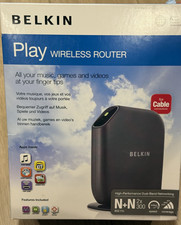 Belkin Play N300 300 Mbps 4-Port 10/100 Wireless N Router w/ UK Power Cord picture