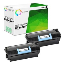 2Pk TCT 332-0131 For Dell B5460 HY Premium Black Compatible Toner Cartridge picture