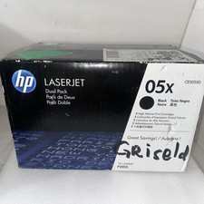 OEM HP 05X CE505XD Laserjet BLACK High Yield Toner Cartridge DUAL PACK P2055 NEW picture