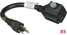 Lot of 5 NEW Furman ADP-1520B Power Adapter Cords NEMA 5-20R to 5-15P picture