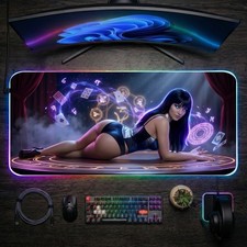 Zatanna DC RGB Gaming Desk Mat Magic Mouse Pad Gamer Setup picture