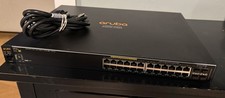 HP Aruba 2530-24G PoE+ J9773A 24-Port Gigabit Network Switch w/ Rack Ears picture