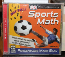 Sports Math: Percentages Made Easy Dorling Kindersley PC CD-ROM Sealed New 8-11 picture