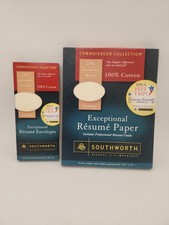 Southworth Connoisseur Collection Exceptional Resume Ivory Paper and Envelopes picture