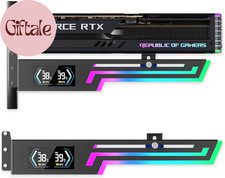 ARGB GPU Support Bracket with CPU GPU Temp Display Adjustable picture