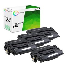 TCT 4 Black CE255A 55A Toner Cartridges For HP LJ Enterprise 500 MFP P3015 P3010 picture