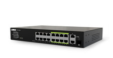Lorex AEX16 16-Port Gigabit PoE+ Unmanaged Layer 2 Rack-Mount RJ-45/SFP picture