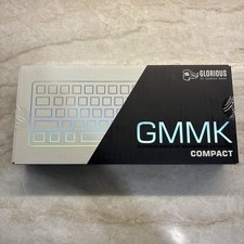 Glorious GMMK Compact 61-Key Mechanical Keyboard USB 2.0 RGB White/Silver picture
