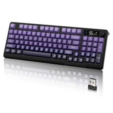 M96 Wireless Keyboard, Low Profile Quiet Typing Membrane Gaming Keyboard with picture