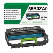 Verabeenix 55B0ZA0 Imaging Unit for Lexmark MS331 M1342 B3340dw New Black 1-Pack picture