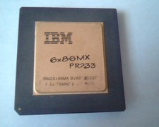 Rare CPU computer chip - IBM 6x86MX PR233 26x86Mx IBM9314 T12039 Cyrix 21L8188 picture
