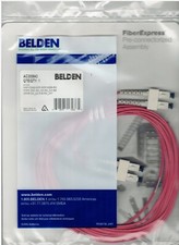 Lot of (8) 16.5' BELDEN FiberExpress SC Duplex Patch Cable picture