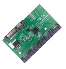 SATA 3.0 6Gbps 1 to 5 Splitter Ports HUB Adapter Converter PM Multiplier Port picture