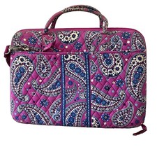 Hard Laptop Case Pink Blue Paisley Vera Bradley Metropolitan Boysenberry Preppy picture