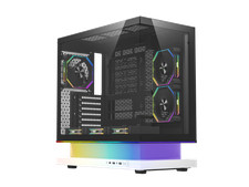 darkFlash FLOATRON F1 ATX Mid Tower Gaming PC Case, 270° Frameless Tempered Glas picture