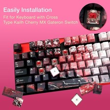 GUNMJO PBT Cherry Blossom Keycap Set 61/87/Full 104 Keys US Layout picture