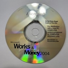 Microsoft Works And Microsoft Money 2004 PC Software CD Rom Microsoft Works 7 picture