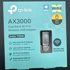 TP-Link Archer TX50U AX3000 Dual Band Wi-Fi 6 Wireless USB Adapter picture