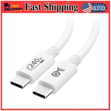 Cable Matters [USB-IF Certified] 240W USB C Charging Cable, 3.3ft, White picture
