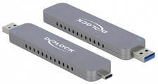 DeLOCK 42616 storage drive enclosure SSD enclosure Silver M.2 picture