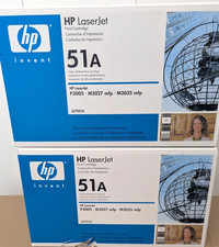 ✨ Lot 2 OEM Genuine HP LaserJet Q7551A 51A Black Toner P3005 M3027 M3035 mfp picture