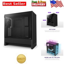 Elegant H5 Flow 2024 Mid-Tower Case - Supports Micro-ATX & ATX Motherboards picture
