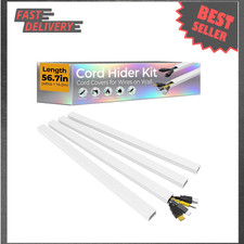 56.7 Inch Wall Cable Raceway for Wires Self-Adhesive Paintable Cable Management picture