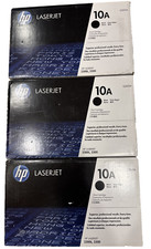 Lot of (3) Genuine HP 10A Black Print Cartridge Toner Q2610A *NEW* picture