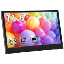 Magedok 11.6 Inch Portable Monitor, 1366x768 HD IPS Small HDMI Display, Dual ... picture