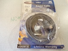 NEW Belkin F2A036-25 Bi-Directional DB25 Printer Parallel Cable  *FREE SHIPPING* picture