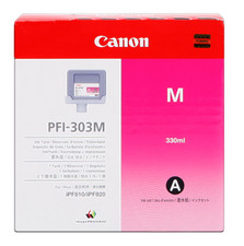 Genuine Ink Canon iPF810 iPF815 iPF820 iPF825 / PFI-303M MAGENTA Cartridge picture