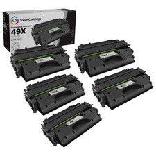 LD Compatible Replacements for HP 49X / Q5949X 5PK HY Black Toner Cartridges picture