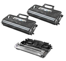 3PK Set, 1 DR360 Drum Unit and 2 TN360 Black Toner Cartridges for Brother picture
