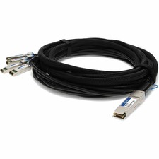 AddOn Intel X4DACBL5 Compatible TAA Compliant 40GBase-CU QSFP+ to 4xSFP+ Direct picture