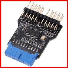 Dual 9 Pin USB 2.0 Male to 19 Pin USB 3.0 Female Connector - Portable Design picture