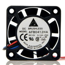 Delta AFB0412HA DC 12V 0.14A 4CM 4010 40x40x10MM Two Ball Bearing Cooling Fan picture