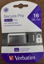 Verbatim Store'n'Go Secure Pro 16GB Storage USB 3.0 Flash Drive For Laptop/PC picture
