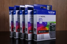 Genuine Brother LC401XLBKS Ink Cartridge Black 500 Pages [5 PCS LOT] picture